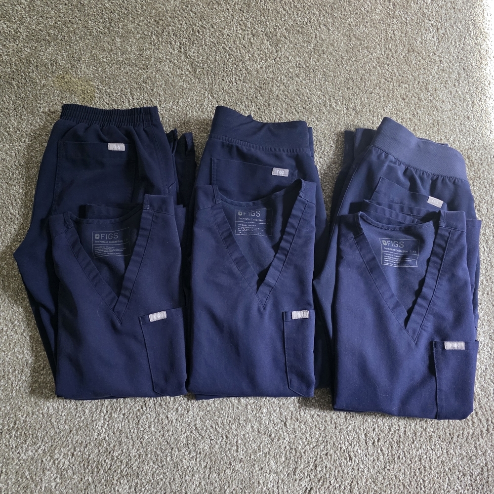 Bundle of 3 Figs Scrub Set - XS